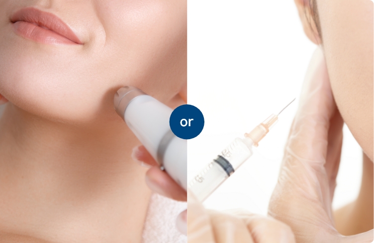 悩みに合わせて機械打ちと手打ちを選択可能